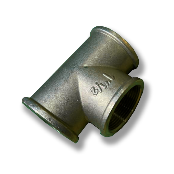 Tee equal 1-1/2" BSPP F/F/F Brass