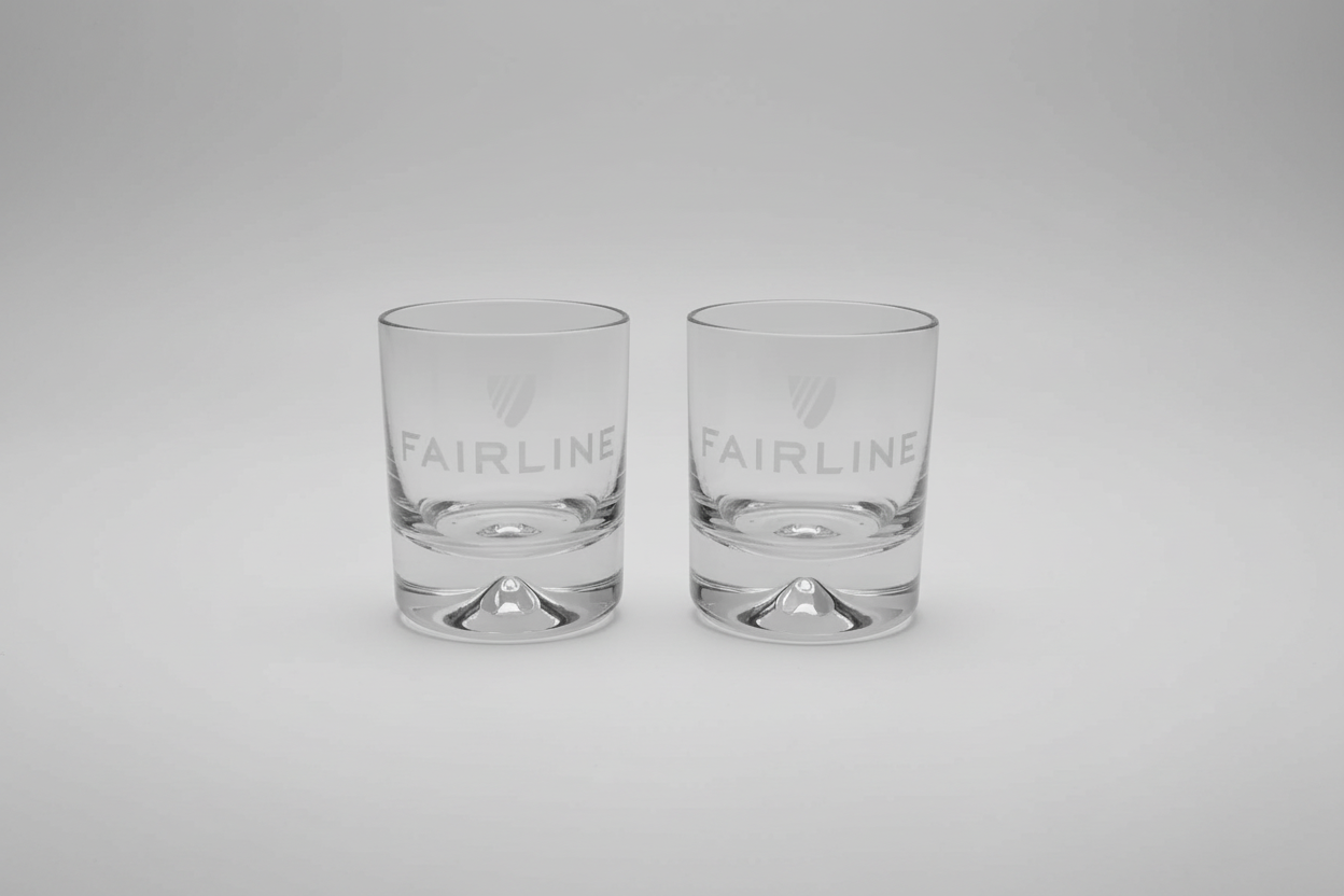 Fairline Yachts Glass Whiskey Tumbler