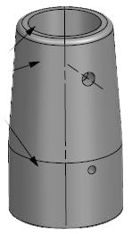 Stanchion Base pot 25 Dia