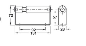 Toilet Roll Holder Polished Stainless Steel