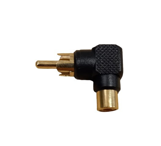 Adaptor Phono 90deg Gold