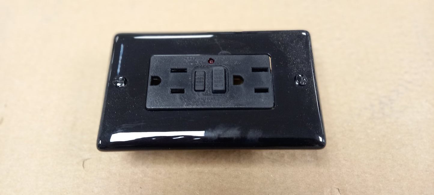 Socket GFI Receptable Black