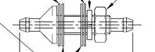 Load image into Gallery viewer, Connector Bulkhead Washer Jet