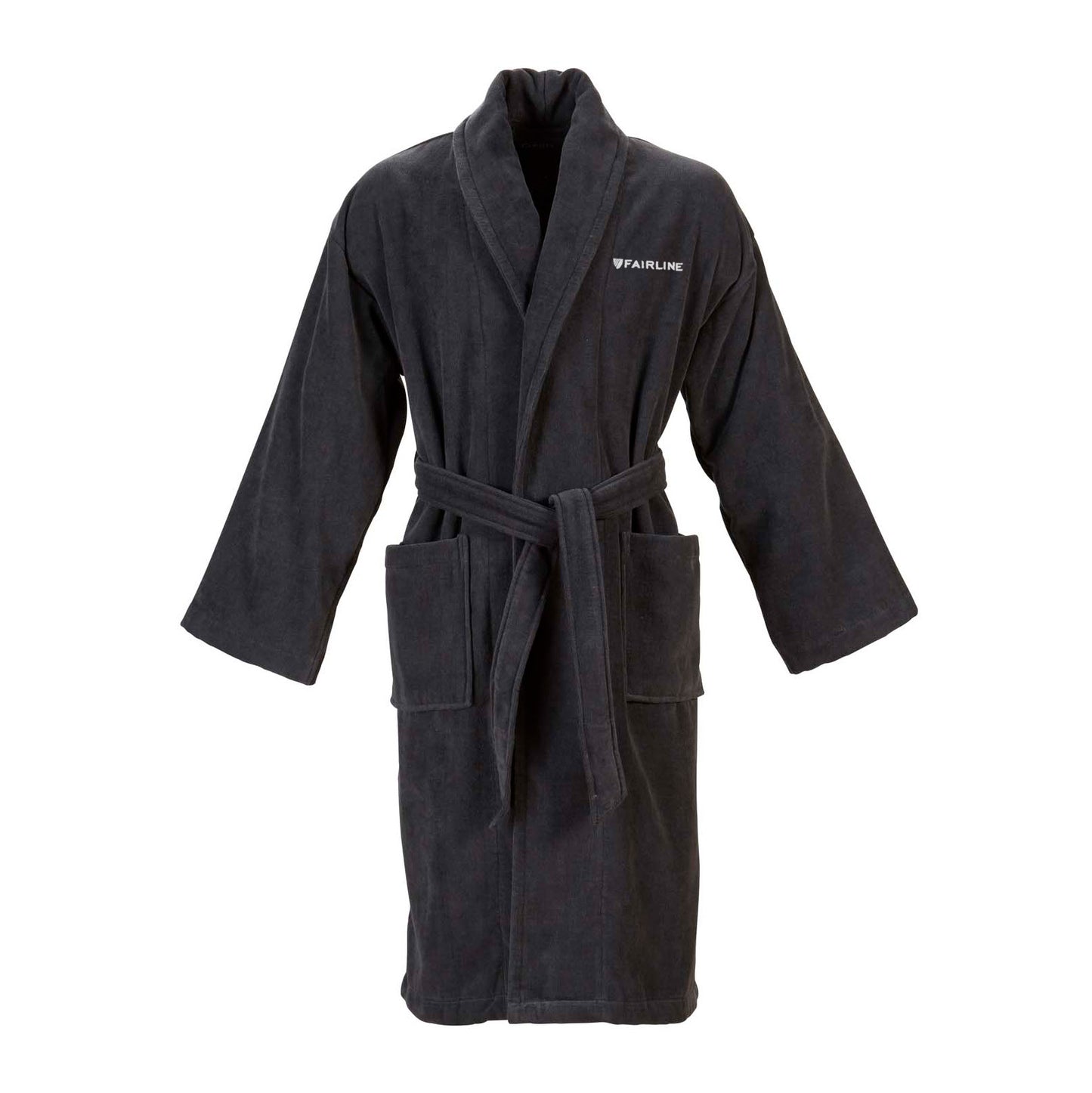 Fairline branded supreme Bathrobe - Grey Medium