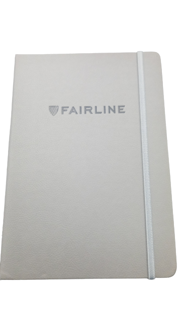 Grey Fairline Embossed Notebook