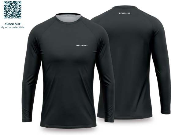 Fairline Rash Vest Long Sleeve Black L