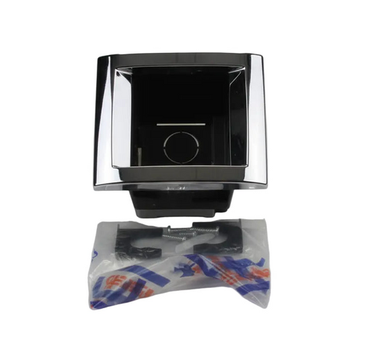 PLATE 2 GANG CHROME C/W Black Box VMI