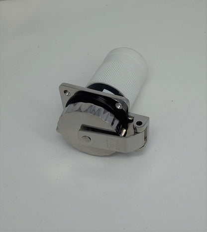 Socket Inlet 32A / 230v  Stainless.Stl