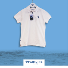 Load image into Gallery viewer, Women&#39;s White Jersey Polo