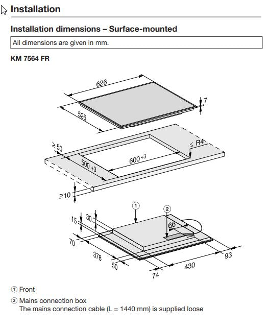 Hob UK/US Miele