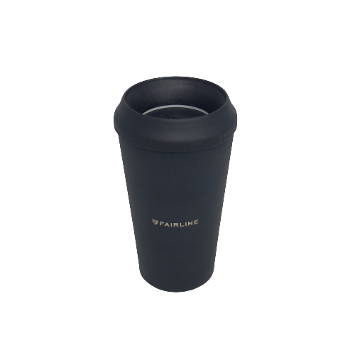 Fairline custom black thermal cup (360ml)