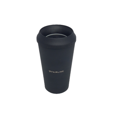 Fairline custom black thermal cup (360ml)