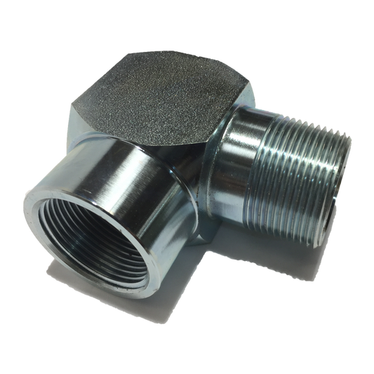 Elbow 1 1/4" NPT M-F PLATED STEEL