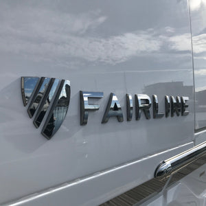 Badge Fairline 2019 Chrome Finish