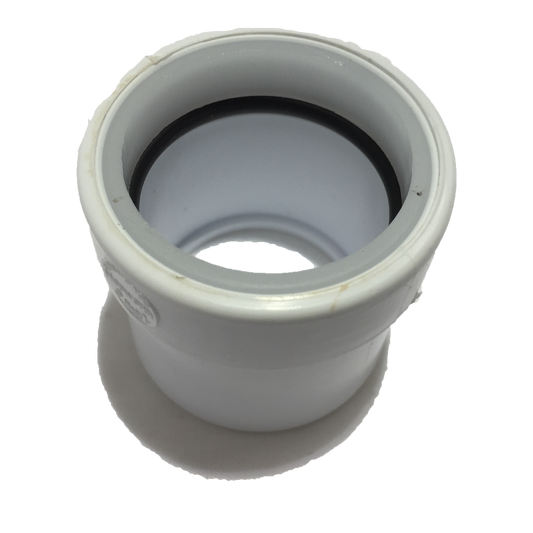 REDUCER 1 1/2" TO 1 1/4" PLASTIC GREY